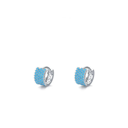 Elegant silver ear hoops with a simple and contemporary design for the stylish woman