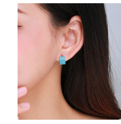 Elegant silver ear hoops with a simple and contemporary design for the stylish woman
