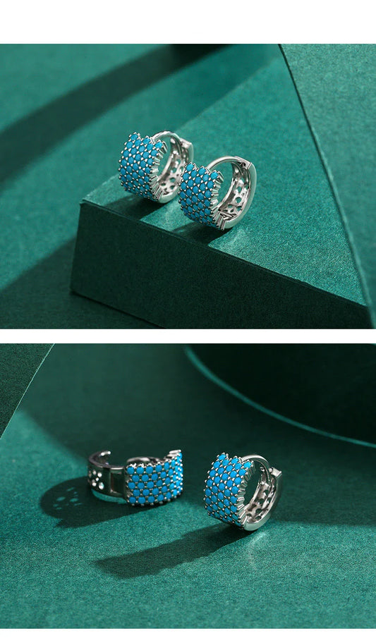 Elegant silver ear hoops with a simple and contemporary design for the stylish woman