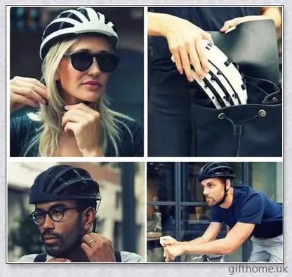 Foldable Bike Helmet with Compact Design, Impact-Resistant Materials, and Adjustable Fit for UK Cyclists
