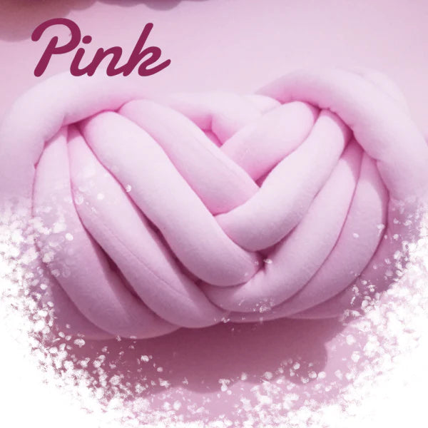 Soft, chunky hand knitting tube yarn in various colours, perfect for DIY projects like blankets, cushions, and pet beds
