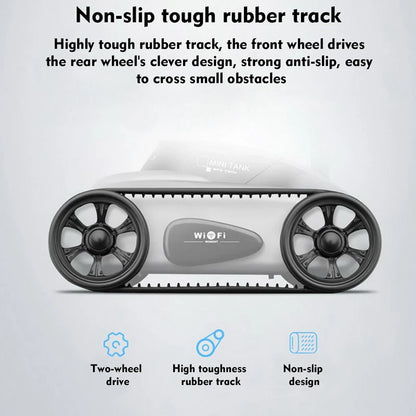 Mini Camera Remote Control Electric Tank Car with adjustable camera and mobile app control