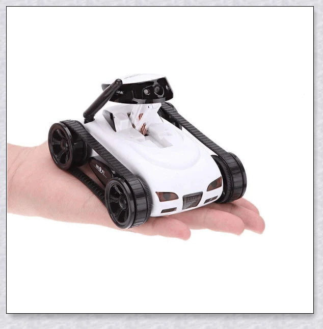 Mini Camera Remote Control Electric Tank Car with adjustable camera and mobile app control