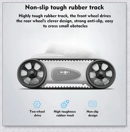 Mini Camera Remote Control Electric Tank Car with adjustable camera and mobile app control
