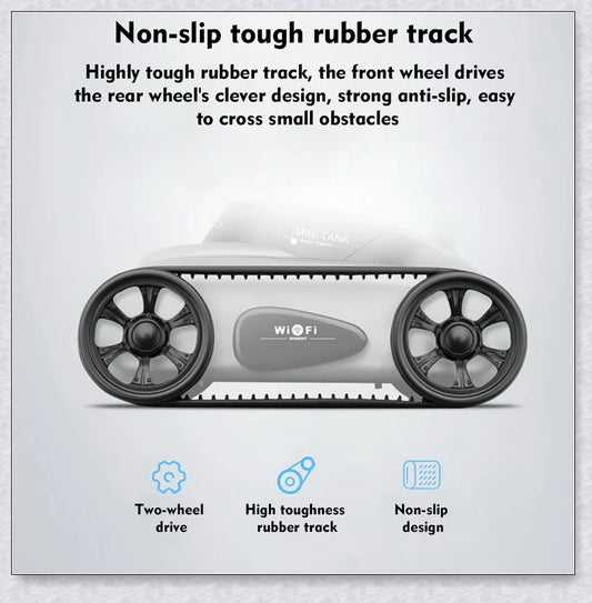 Mini Camera Remote Control Electric Tank Car with adjustable camera and mobile app control