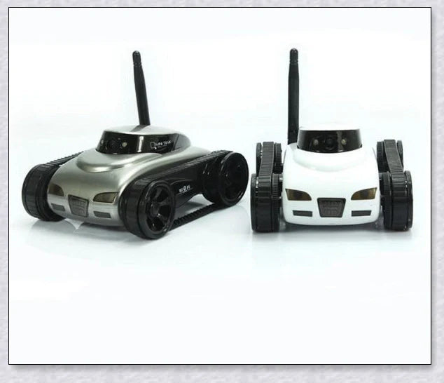 Mini Camera Remote Control Electric Tank Car with adjustable camera and mobile app control