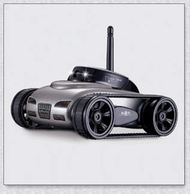 Mini Camera Remote Control Electric Tank Car with adjustable camera and mobile app control