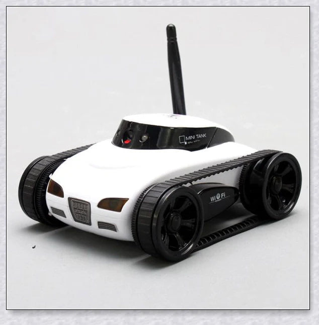 Mini Camera Remote Control Electric Tank Car with adjustable camera and mobile app control