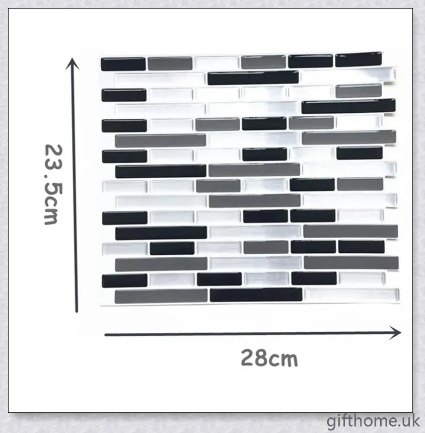 Premium Crystal Tile Self Adhesive 3D Wall Sticker for easy, mess-free wall transformation