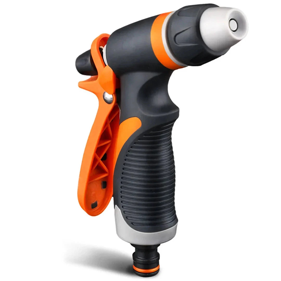 High-quality, durable spray nozzle with adjustable water pressure and versatile spray patterns for gardening and car washing needs