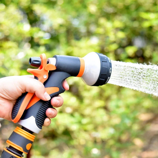 High-quality, durable spray nozzle with adjustable water pressure and versatile spray patterns for gardening and car washing needs