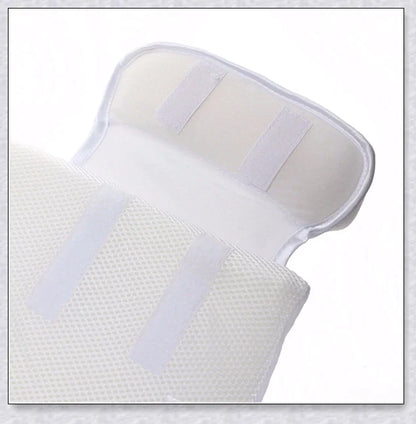 Newborn Baby Sleep Fixed Position & Anti Roll Pillow with air vent bumpers and mesh fabric for comfort and breathability
