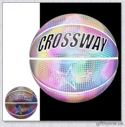 Milachic holographic basketball with reflective and glowing effects for eye-catching visuals and basketball showtime