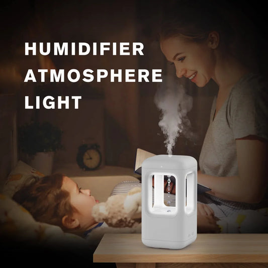 Anti-Gravity Water Drop Cool Mist Humidifier with Ambient Lighting and Whisper-Quiet Operation