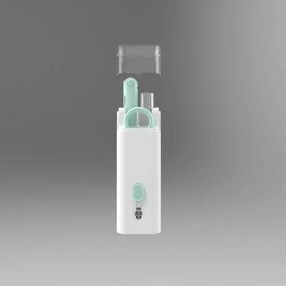 Multifunctional Bluetooth Earbuds Cleaning Kit with Silicone Tips, Retractable Brush, and Microfibre Cloth for UK Tech Enthusiasts