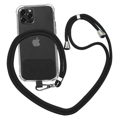 Secure and stylish phone lanyard with versatile wearing options, reinforced metal hardware, and durable, skin-friendly materials