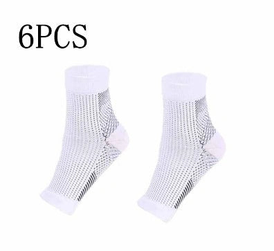 Unisex anti-fatigue compression ankle socks for sports and recovery