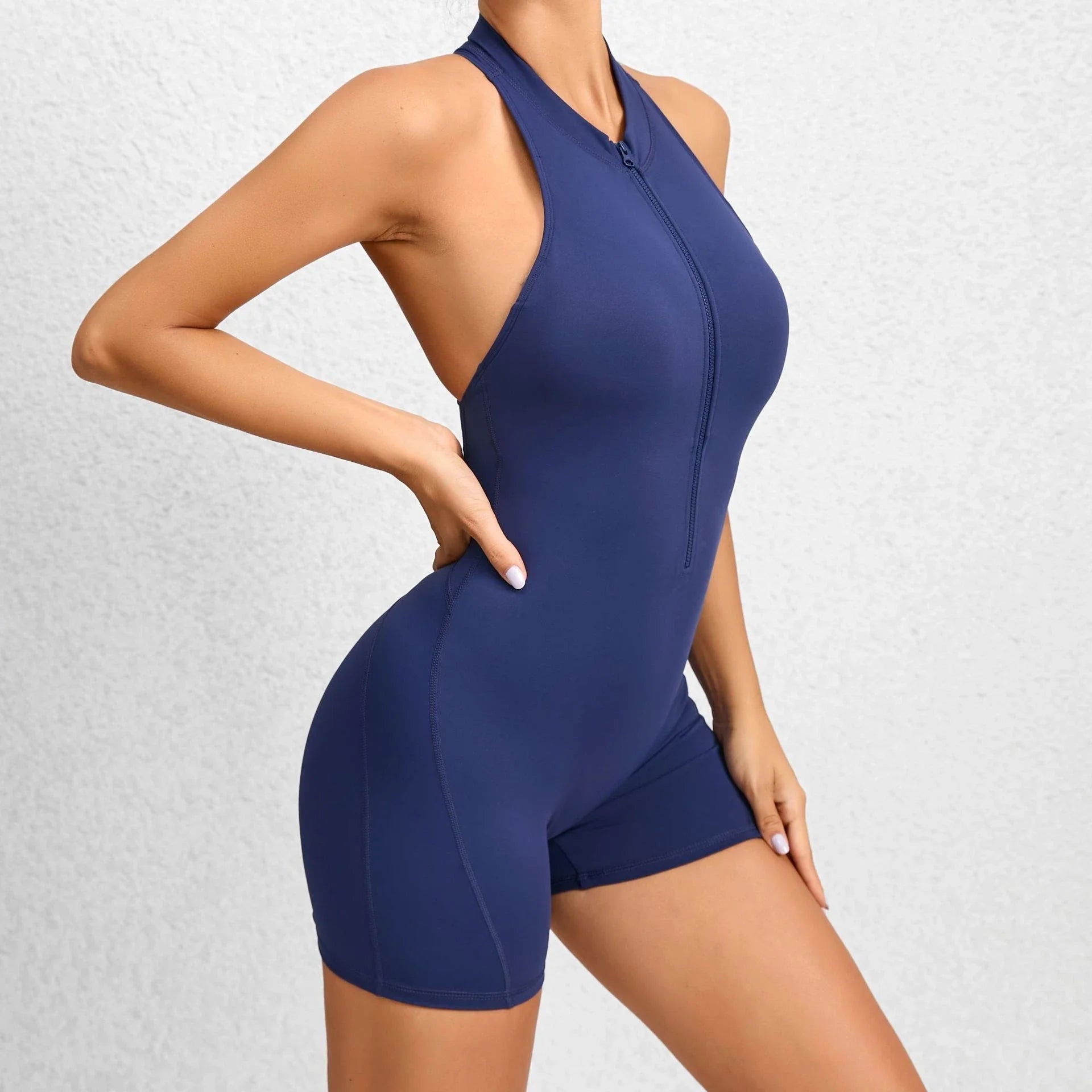 Sculpting stretch jumpsuit in various vibrant colors for active women