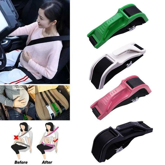 Pregnancy Car Seat Belt Adjuster in various colors for comfort and safety