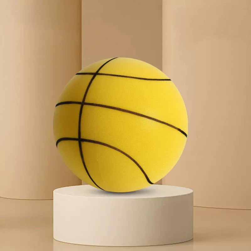 Silent High Density Foam Sports Ball in bright colours for indoor basketball games