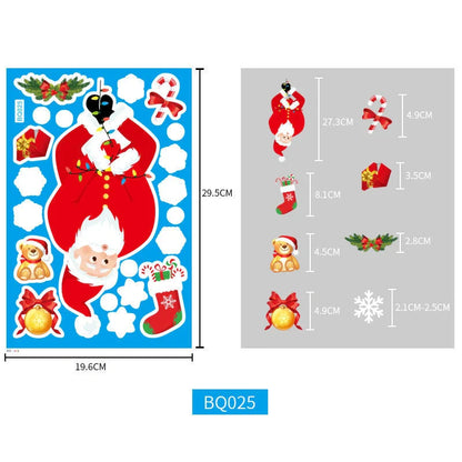 Festive LED string lights with Santa Claus and snowflakes for holiday decor