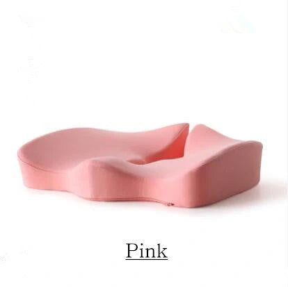 Memory foam seat cushion with lumbar support set in various colours