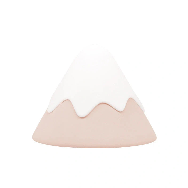 Snow Mountain Induction Night Light with warm white LEDs and compact design