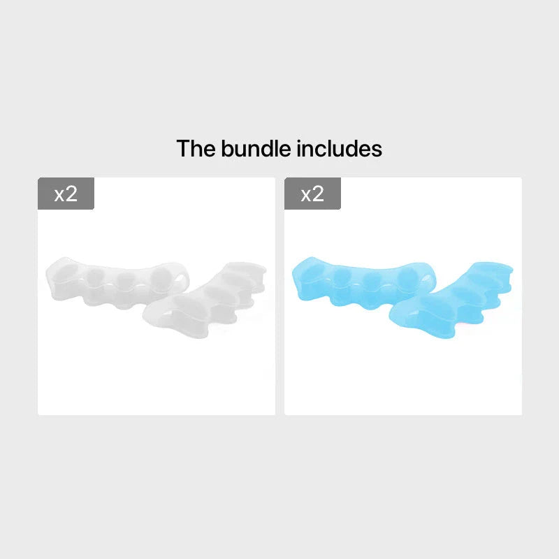 Premium silicone toe corrector for bunions, overlapping toes, and other foot issues