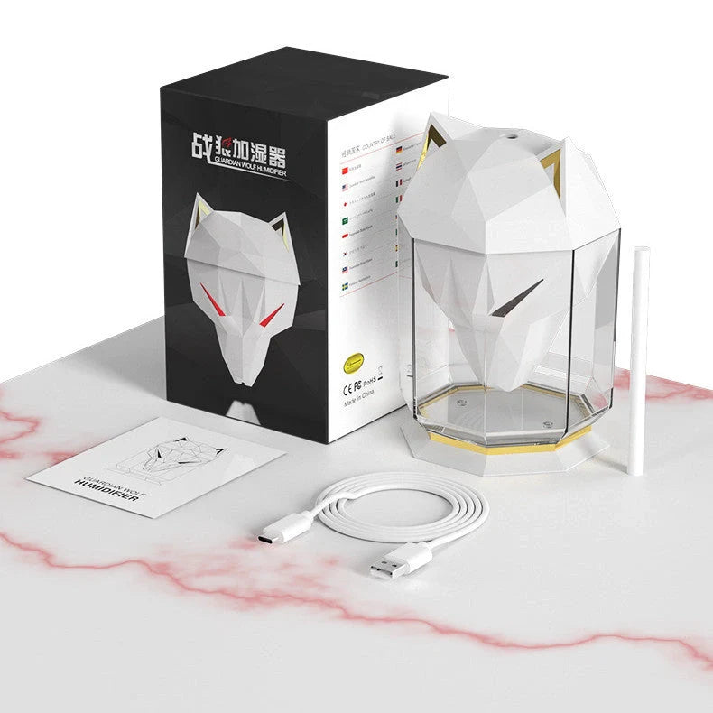 War Wolf Air Humidifier with colourful night lights and ultrasonic mist