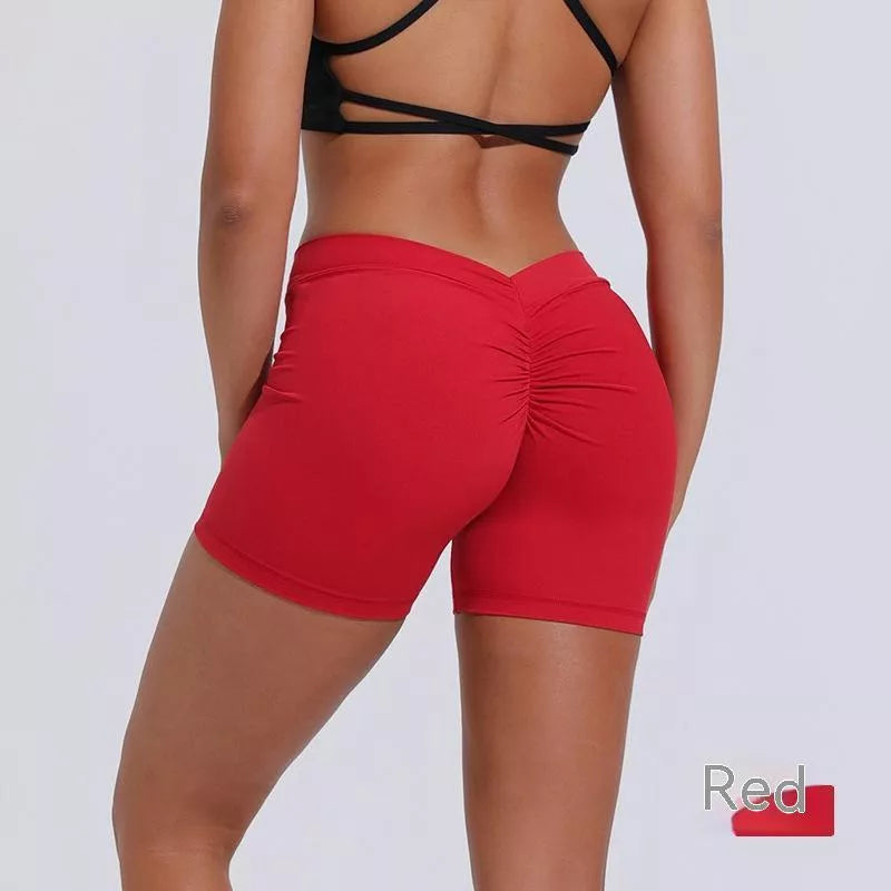 Women's nylon tight shorts for training and running in various colours