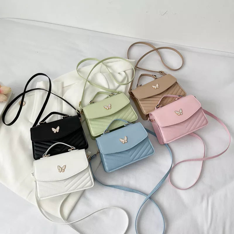 Women's PU Shoulder Messenger Bag in multiple colours with adjustable strap