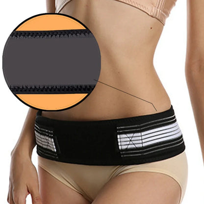 Double-Reinforced Pelvic Correction Belt for support and comfort in black