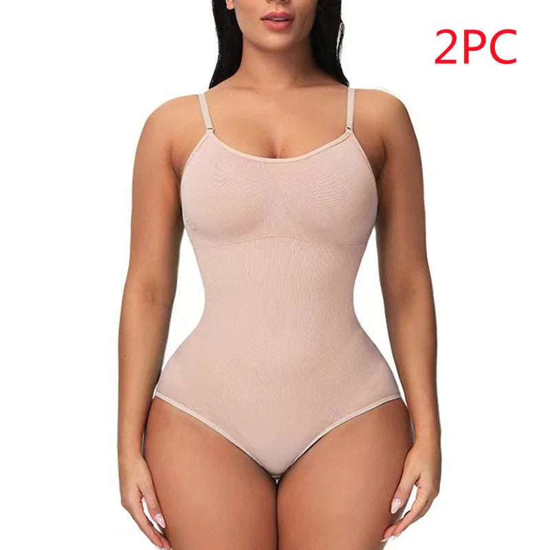 Women's Nylon Suspender Jumpsuit in various colours for body-shaping and style