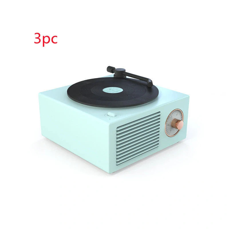 Retro Bluetooth Mini Speaker with USB Port in vintage design, perfect for wireless music streaming.