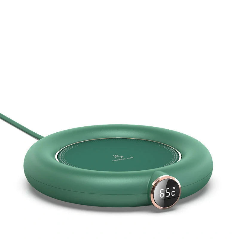 USB Cup Warmer Pad with adjustable temperature settings and LED display
