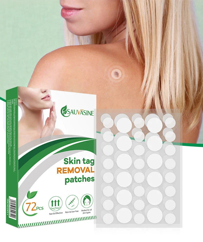 Skin Tag Remover Kit featuring rubber band removal tool, attachments for different tag sizes, and easy-to-clean design for safe at-home use