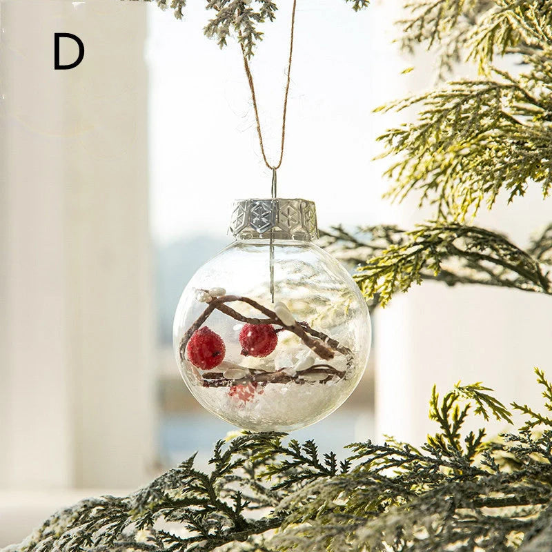 Gold powder bright painted mixed plastic Christmas tree ornaments in various styles and sizes