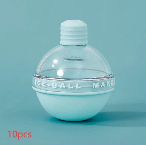 Food-grade silicone ice ball mold for creating 6cm spherical whisky ice cubes