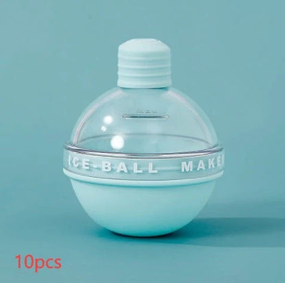 Food-grade silicone ice ball mold for creating 6cm spherical whisky ice cubes