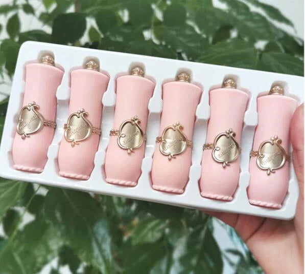 Jelly Flower Lipstick Set with 6 colour-changing lip glosses