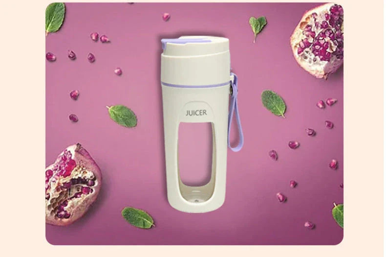 Rechargeable portable blender with USB charging, perfect for outdoor juicing and smoothie making