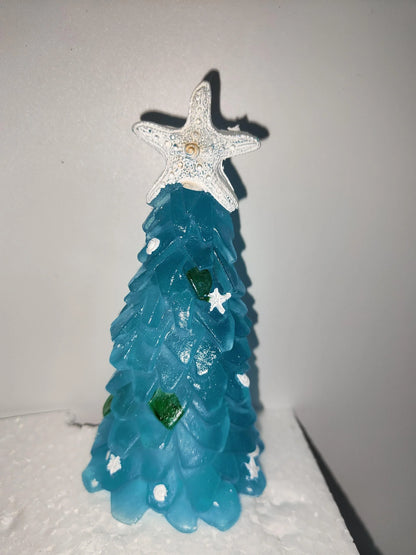 Blue PVC Christmas tree decoration for DIY holiday crafting