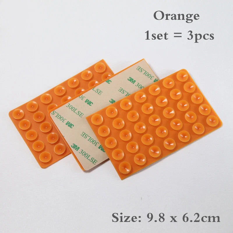 24 Grain Square Silicone Suction Cup for mobile phone and charging bank