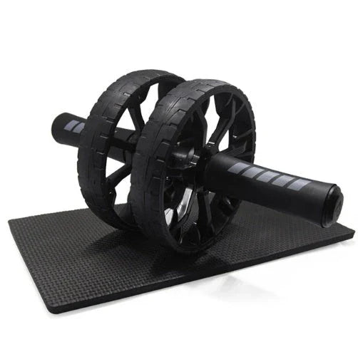 Premium abdominal wheel roller with supportive exercise mat, designed for an effective and challenging core workout experience.