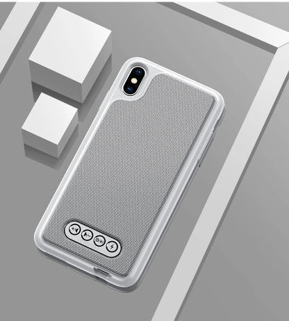 3 in 1 Bluetooth Speaker Phone Case for Apple iPhones with emergency charging