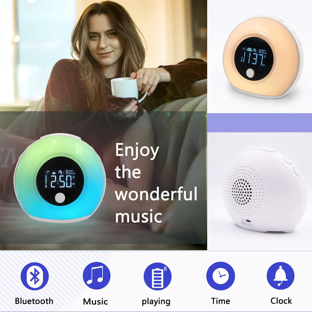 Digital Music Alarm Clock with Bluetooth 5.0 and VA LCD screen