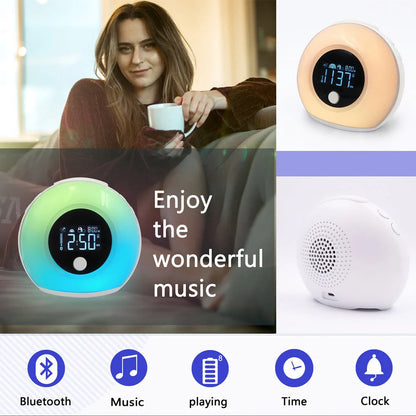 Digital Music Alarm Clock with Bluetooth 5.0 and VA LCD screen