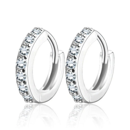 Elegant S925 Sterling Silver Diamond Earrings for Women showcasing timeless beauty and elegance.