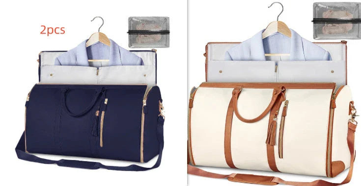 Versatile travel duffel bag for women with waterproof and foldable design, available in various color options