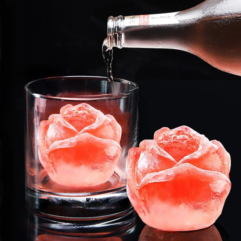 Silicone rose flower mold for making candles, soaps, ice cubes, chocolates, and other DIY crafts